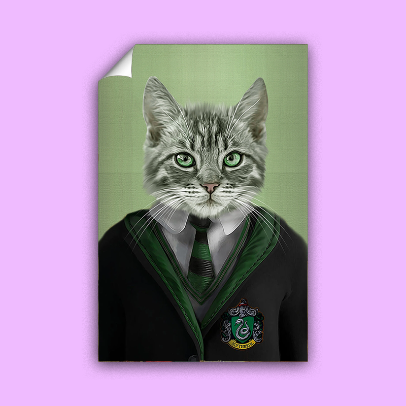 Harry Potter SLYTHERIN - Custom Pet Portrait